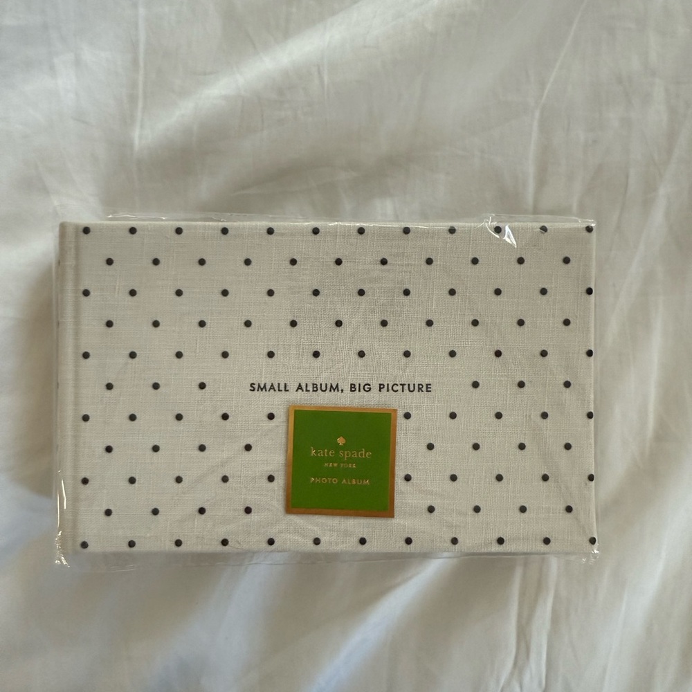 Kate Spade Cream and Black Dotted Photo Album